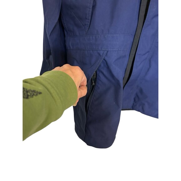 Patagonia Mens Goretex Nylon Blue Waterproof Hooded Rain Ski Full Zip Jacket  M - Picture 13 of 16